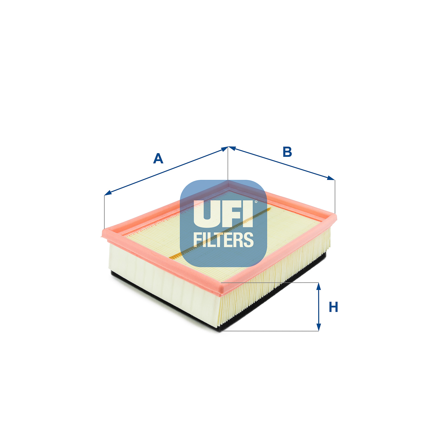 UFI Luftfilter 3015100 Filterindsats 50mm for FIAT