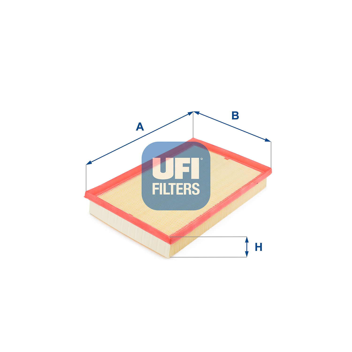 UFI Luftfilter 3015800 Filterindsats 42mm for VAG