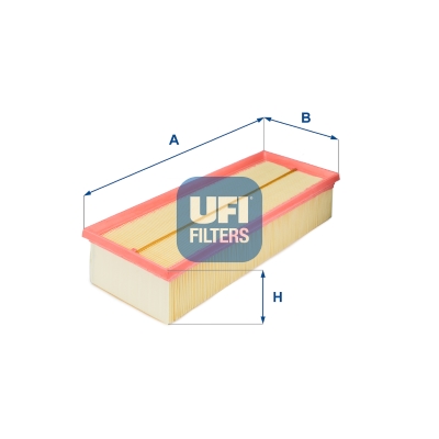 UFI Luftfilter 3018700 Filterindsats 70mm for VAG