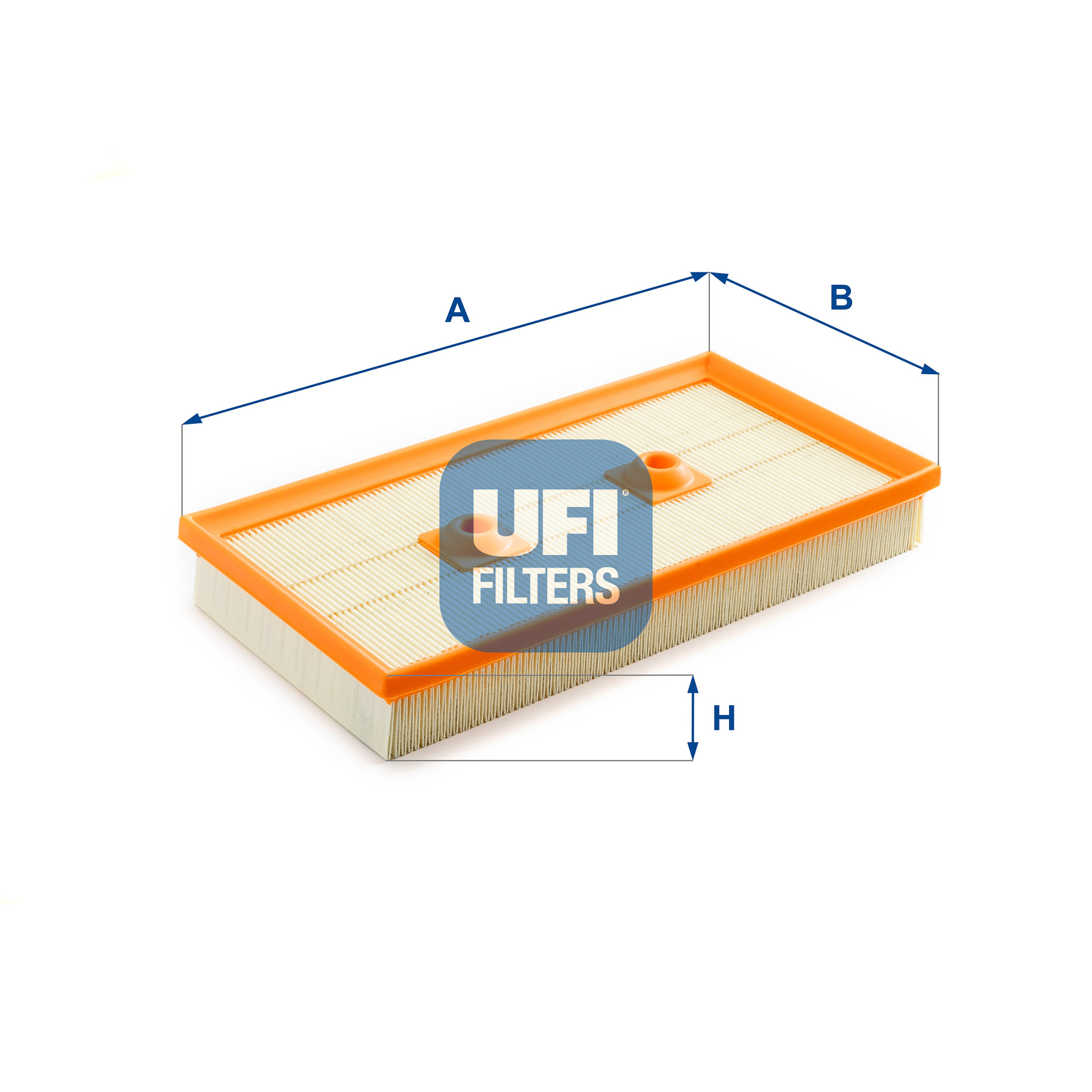 UFI Luftfilter 3020900 Filterindsats 42mm for VAG