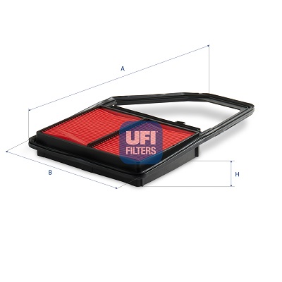UFI Luftfilter 3022800 Filterindsats 38mm for HONDA