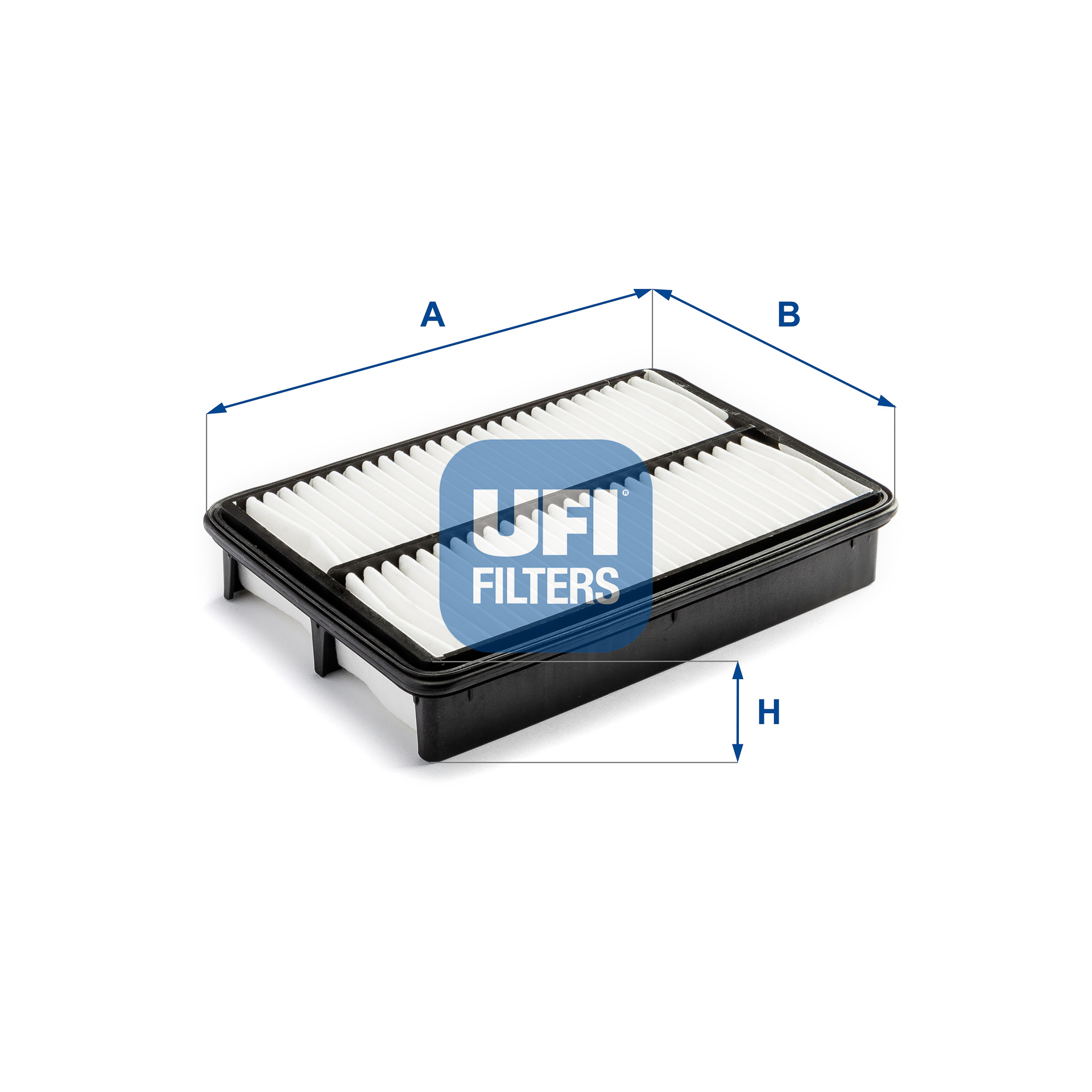 UFI Luftfilter 3028000 Filterindsats 44mm for KIA
