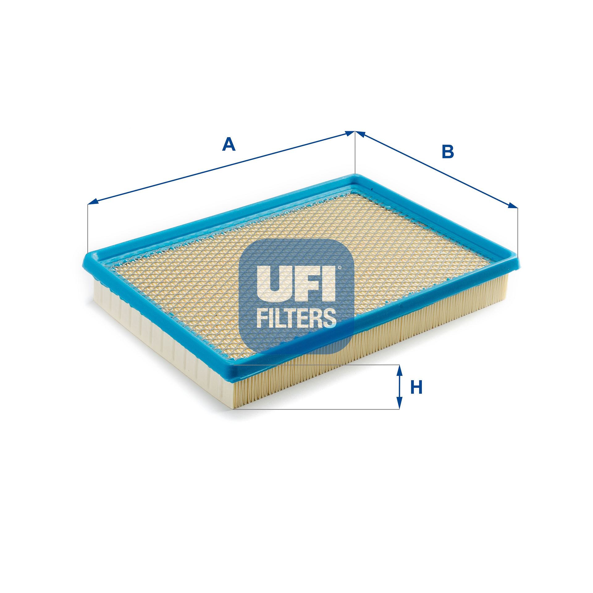 UFI Luftfilter 3028100 Filterindsats 38mm for CHRYSLER FIAT