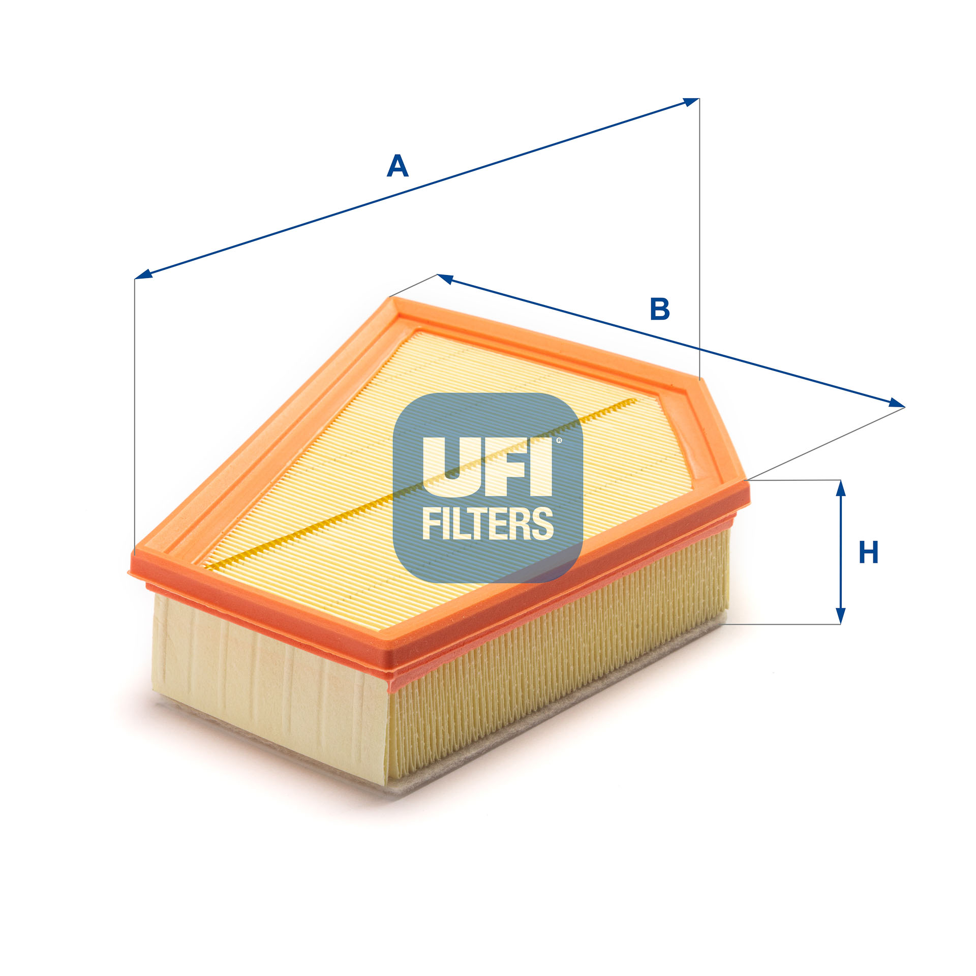 UFI Luftfilter 3034900 Filterindsats 64mm for VOLVO