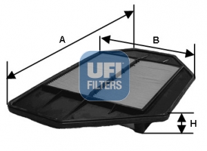 UFI Luftfilter 3036000 Filterindsats 42mm for HONDA