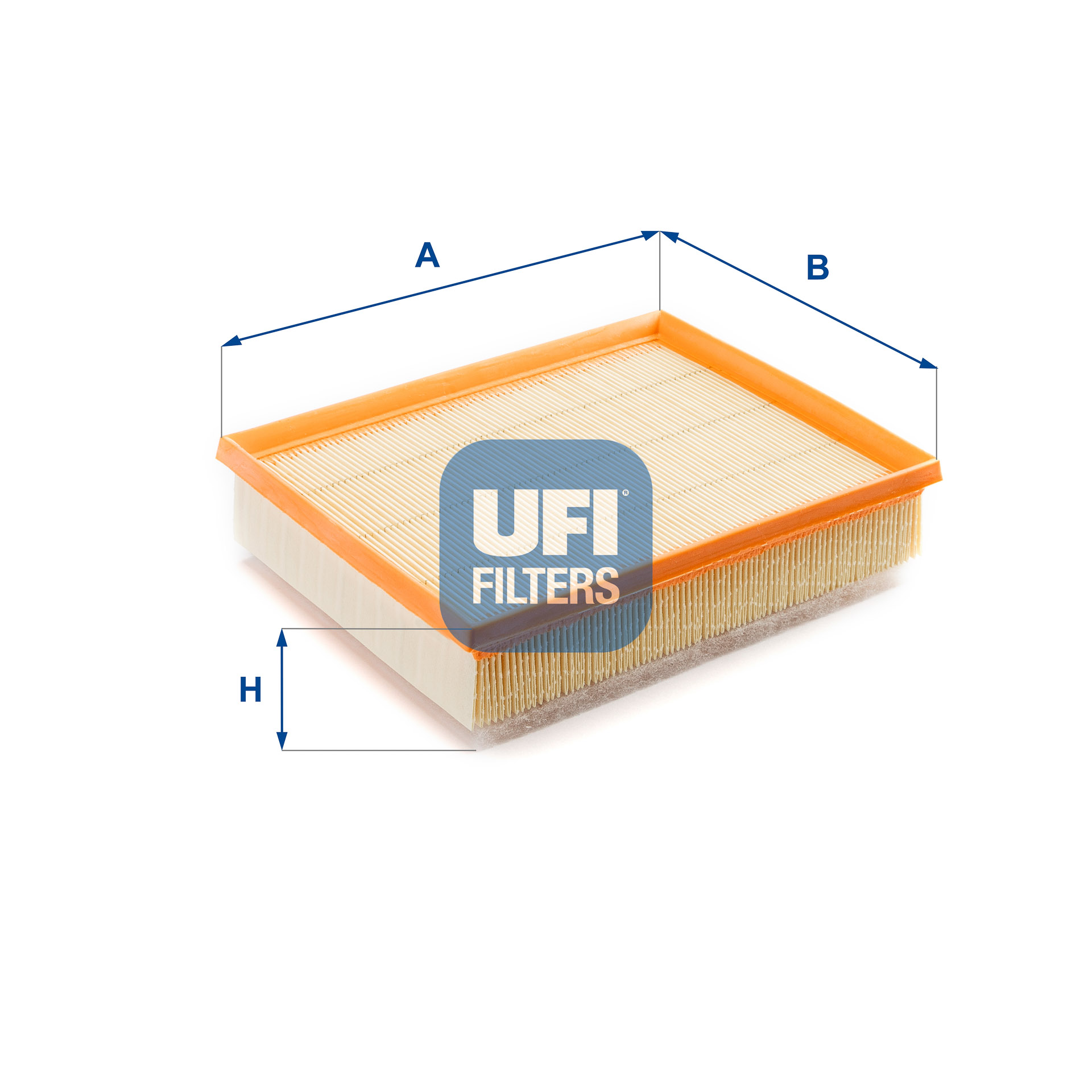 UFI Luftfilter 3037400 Filterindsats 50mm for RENAULT