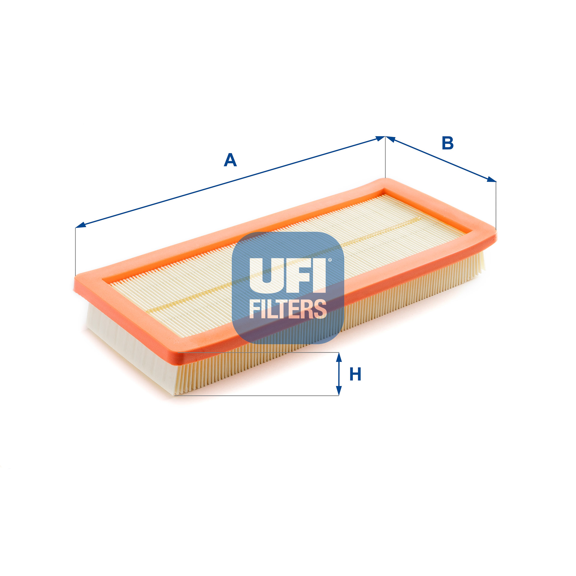 UFI Luftfilter 3037100 Filterindsats 41mm for FIAT PEUGEOT CITROËN