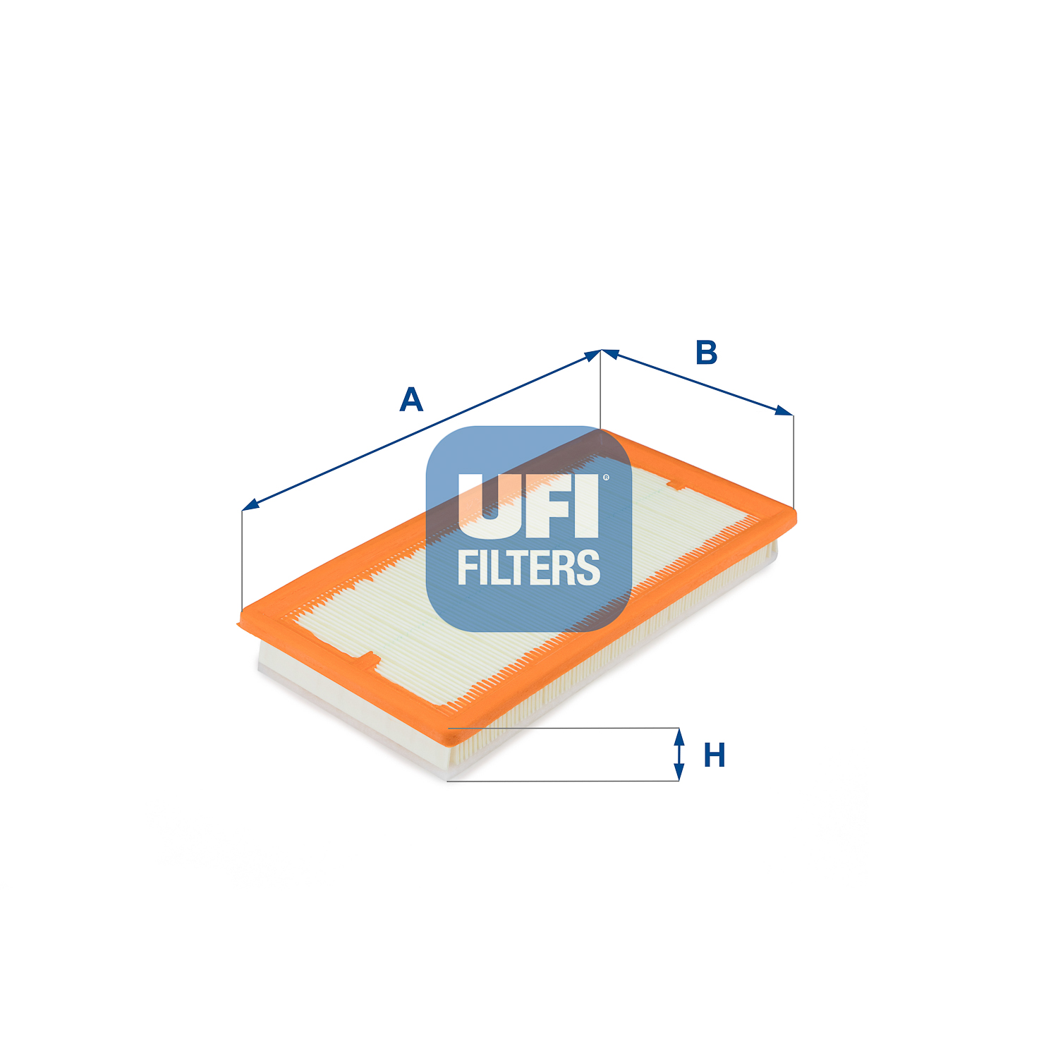 UFI Luftfilter 3037600 Filterindsats 33mm for FIAT