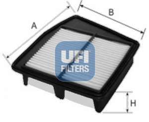 UFI Luftfilter 3040800 Filterindsats 52mm for HONDA