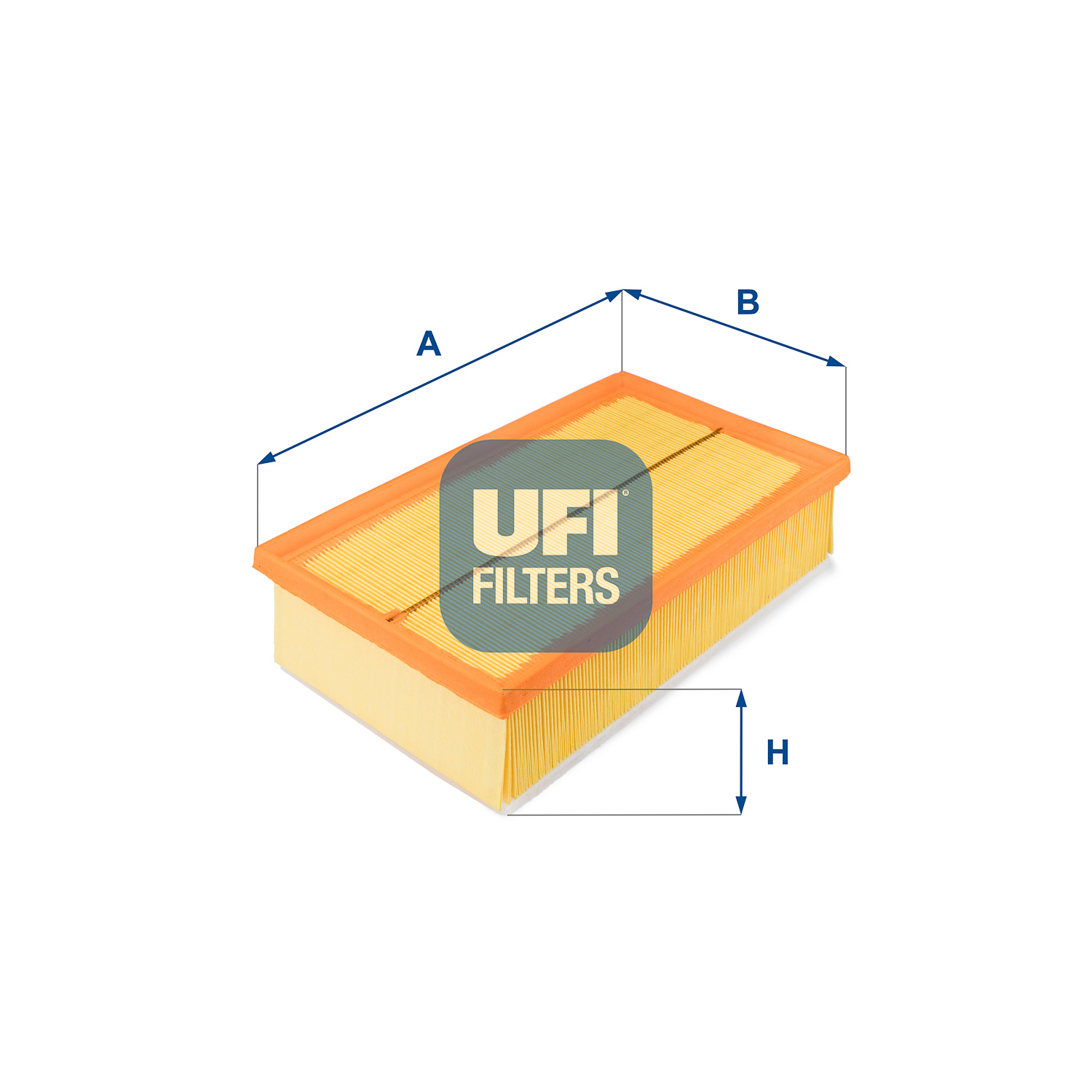 UFI Luftfilter 3053200 Filterindsats 80mm for VAG