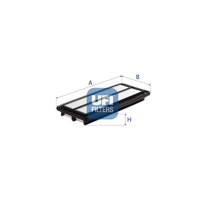 UFI Luftfilter 3057300 Filterindsats 46mm for HONDA