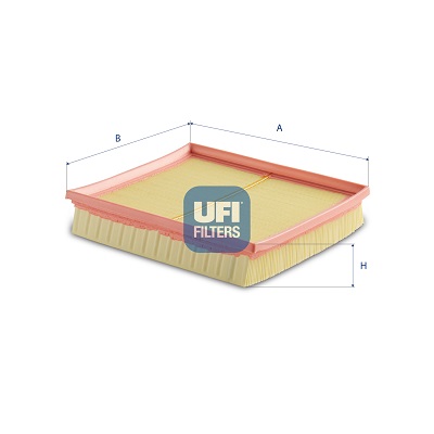 UFI Luftfilter 3057500 Filterindsats 46mm for MERCEDES-BENZ