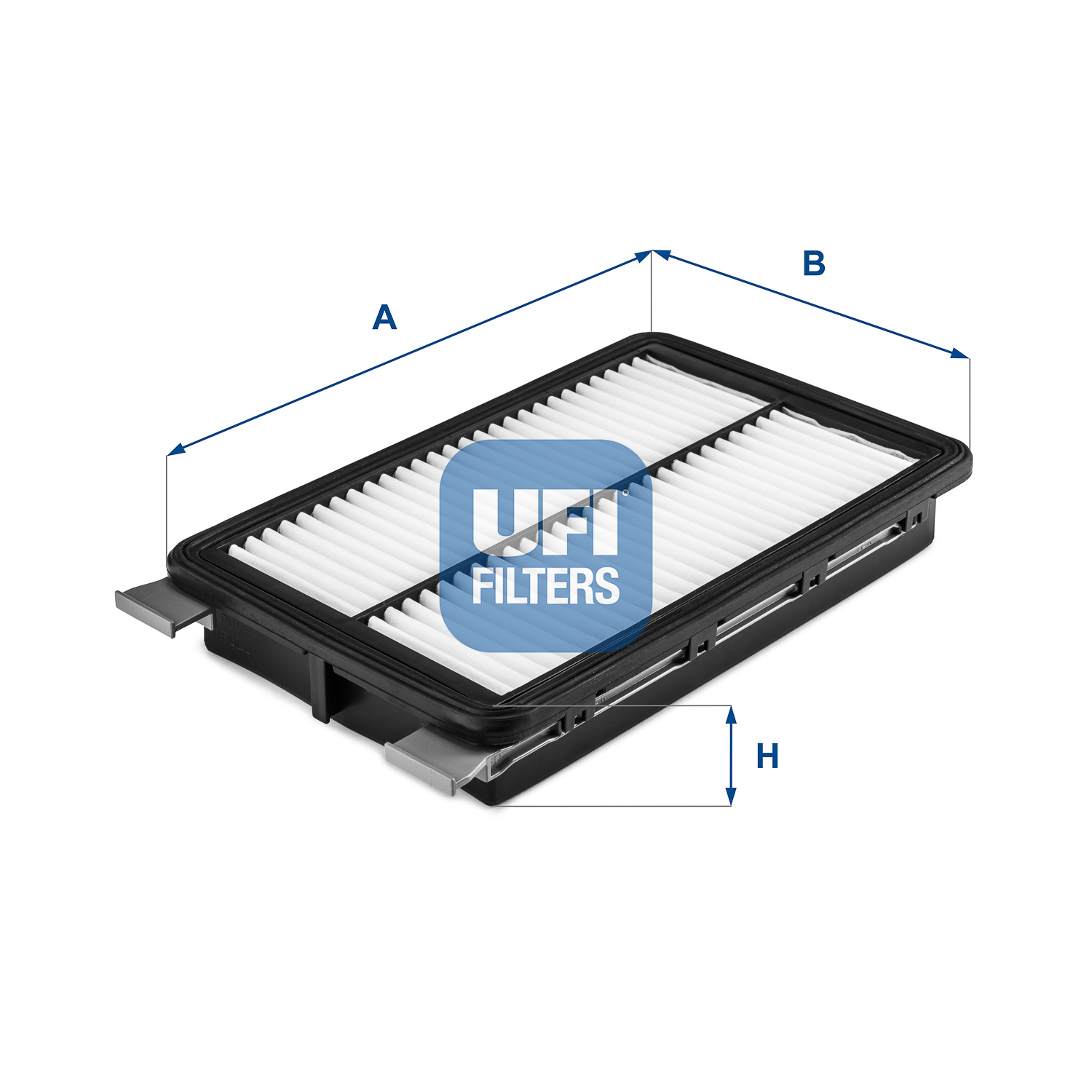 UFI Luftfilter 3071000 Filterindsats 43mm for KIA