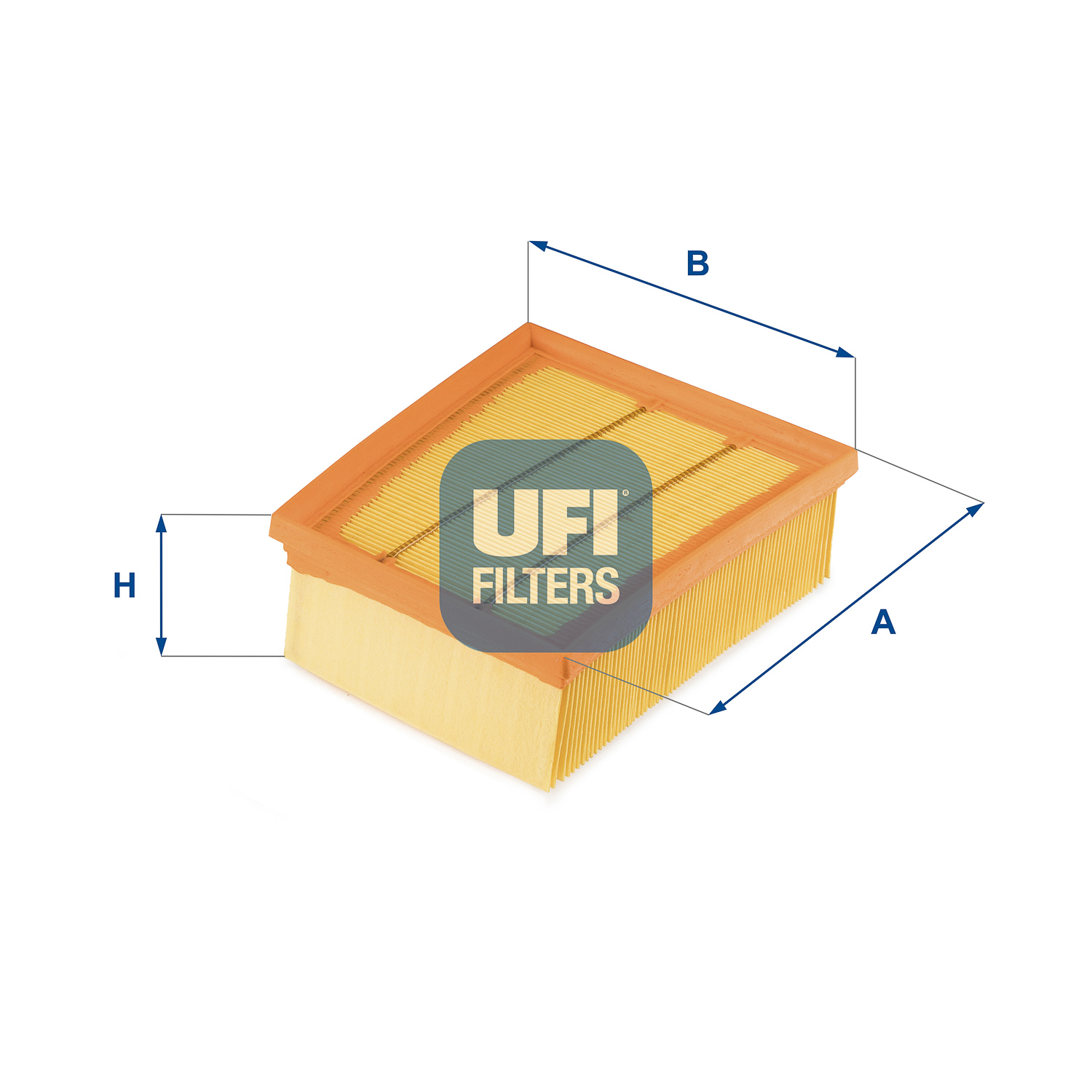 UFI Luftfilter 3071200 Filterindsats 80mm for RENAULT