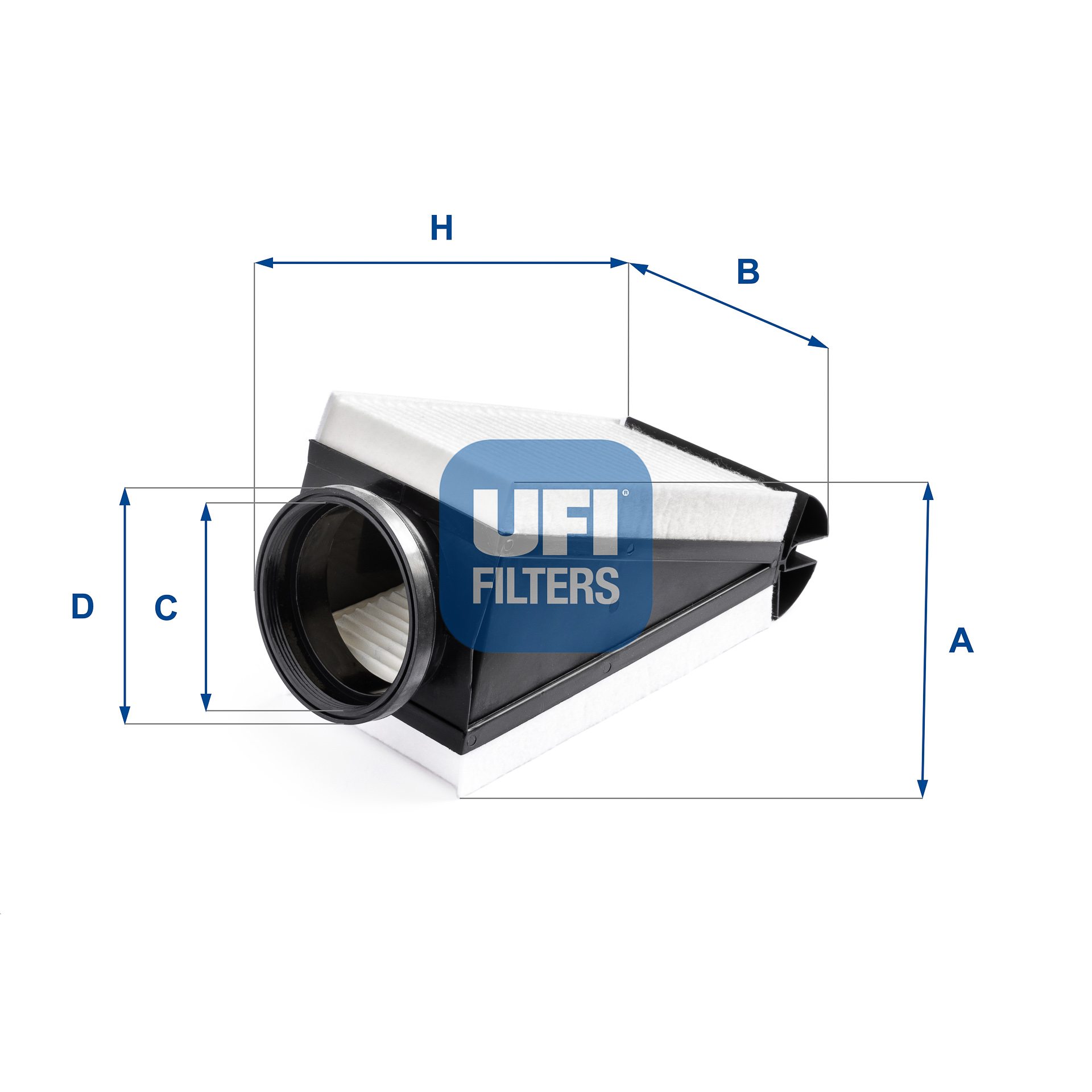 UFI Luftfilter 30b8700 Filterindsats 105mm for MERCEDES-BENZ NISSAN
