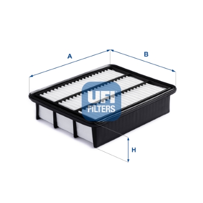 UFI Luftfilter 30a9900 Filterindsats 53mm for MAZDA