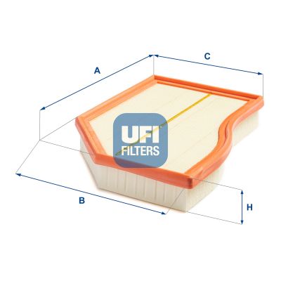 UFI Luftfilter 30c3500 Filterindsats width_1_mm_818|Bredde 1 [mm]|183 47mm for MERCEDES-BENZ
