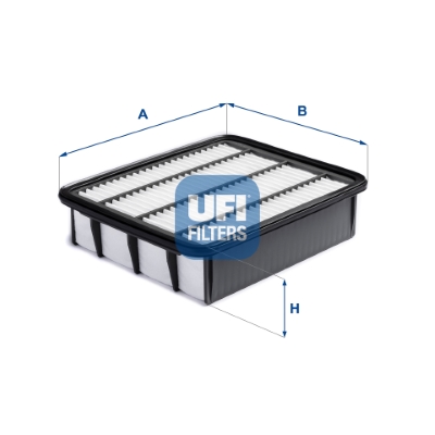 UFI Luftfilter 30a9100 Filterindsats 66mm for TOYOTA AMC
