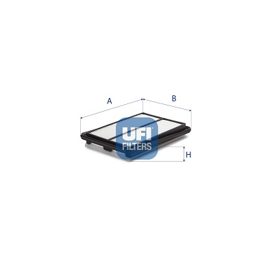 UFI Luftfilter 30d1100 Filterindsats 41mm for RENAULT