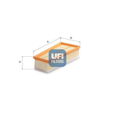 UFI Luftfilter 30d1400 Filterindsats 76mm for MERCEDES-BENZ