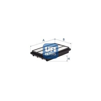UFI Luftfilter 30d1000 Filterindsats 44mm for NISSAN AMC
