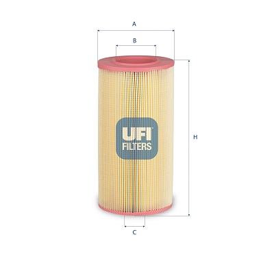 UFI Luftfilter 27.E51.00 Filterindsats outer_diameter_mm_497|Yderdiameter [mm]|136 inner_diameter_1_mm_995|Inder diameter 1 [mm]|70 inner_diameter_2_m