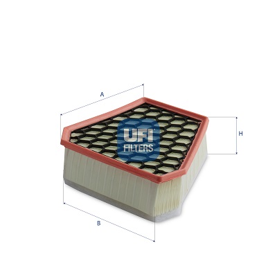 UFI Luftfilter 30a1900 Filterindsats 89mm for FIAT