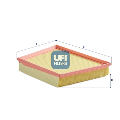 UFI Luftfilter 30d9700 Filterindsats 50mm for JAGUAR LAND ROVER