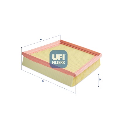 UFI Luftfilter 30d9800 Filterindsats 50mm for JAGUAR LAND ROVER