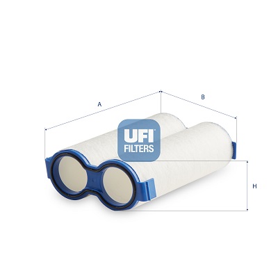 UFI Luftfilter 27.TUB.01 Filterindsats 68mm for FIAT
