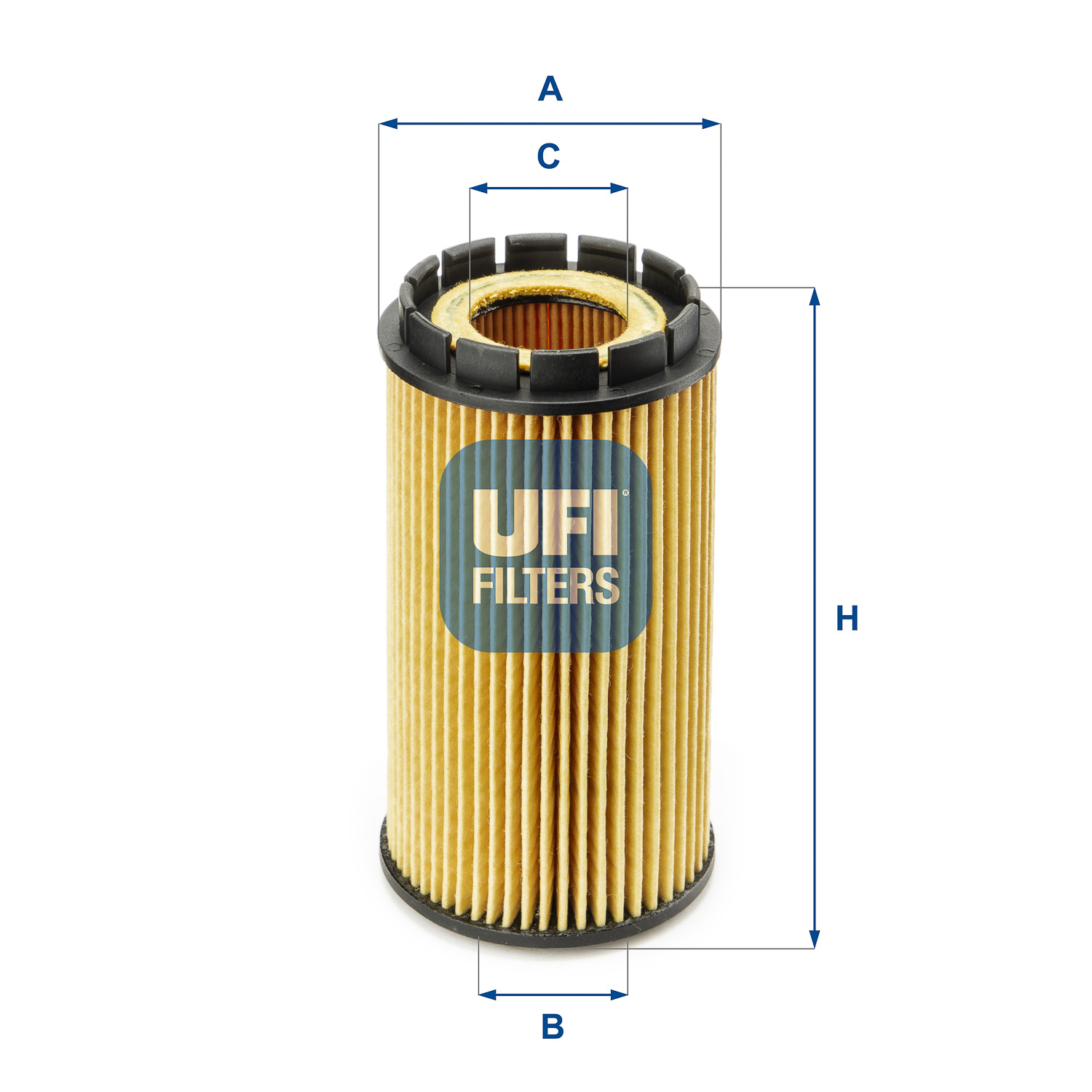 UFI Oliefilter 2505300 Filterindsats height_mm_209|Højde [mm]|117 outer_diameter_mm_497|Yderdiameter [mm]|62 inner_diameter_1_mm_995|Inder diameter 1