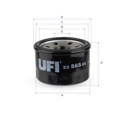 UFI Oliefilter 2356500 Påskruet 58mm M 20 x 1,5 for SMART MITSUBISHI