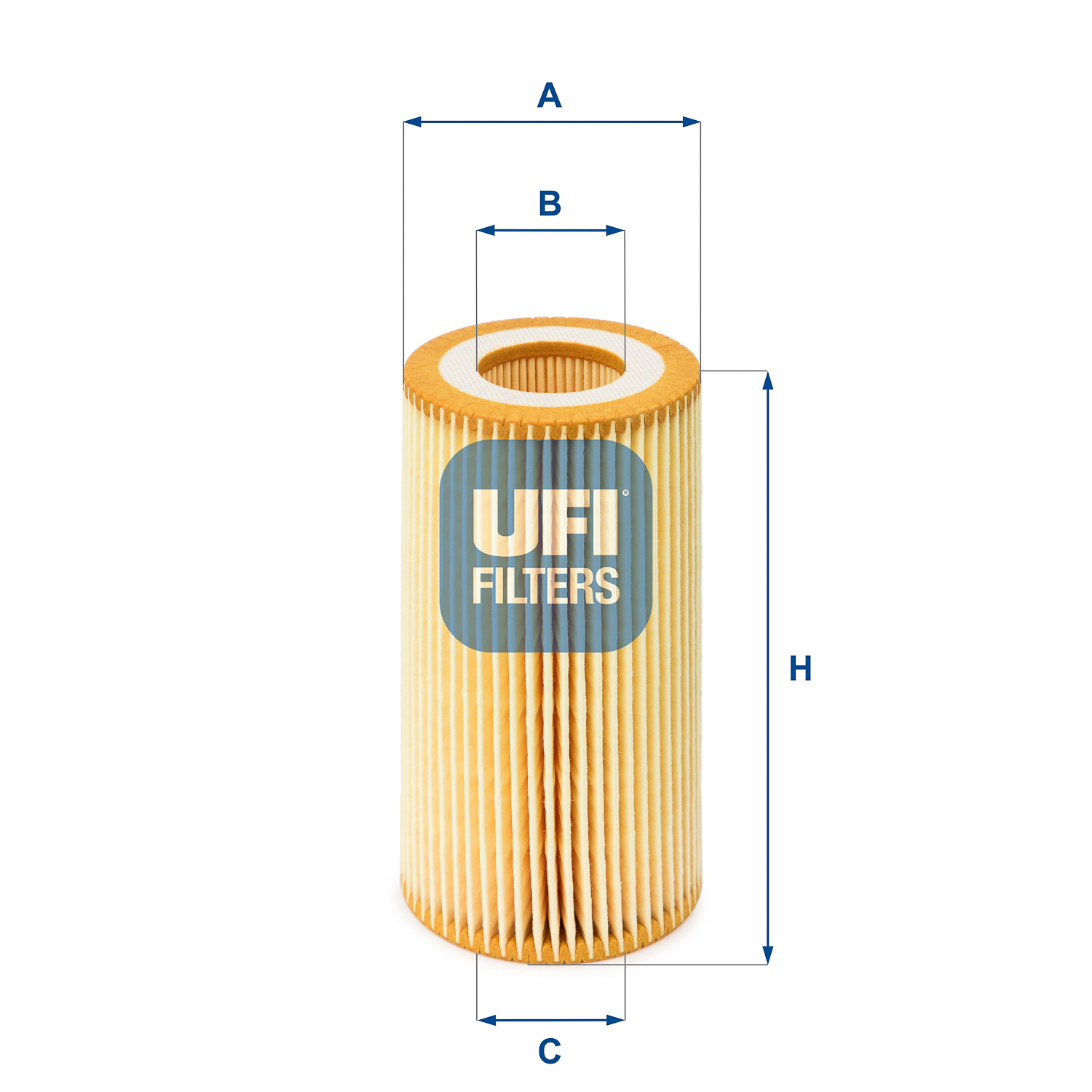 UFI Oliefilter 2500100 Filterindsats height_mm_209|Højde [mm]|115 outer_diameter_mm_497|Yderdiameter [mm]|64 inner_diameter_1_mm_995|Inder diameter 1