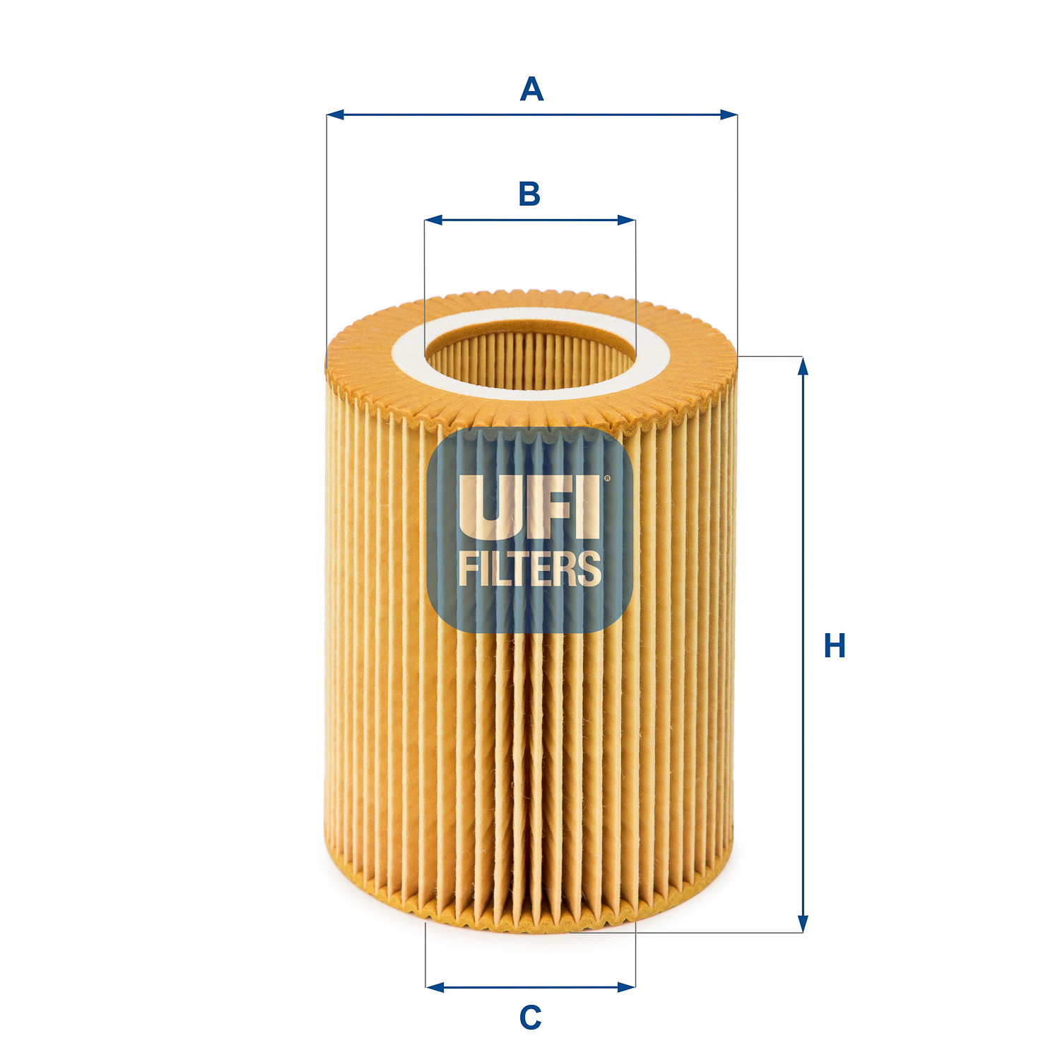 UFI Oliefilter 2500400 Filterindsats height_mm_209|Højde [mm]|104 outer_diameter_mm_497|Yderdiameter [mm]|83 inner_diameter_1_mm_995|Inder diameter 1