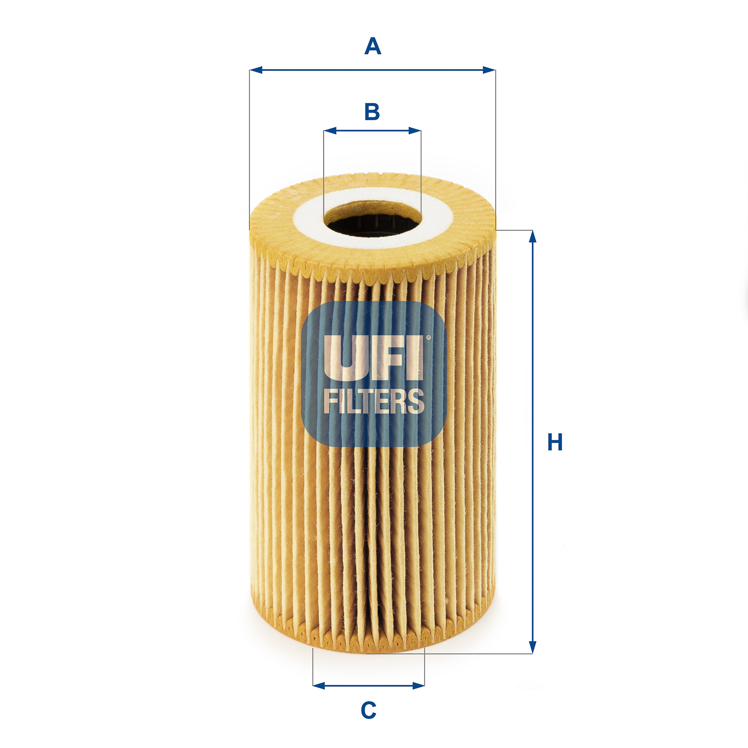 UFI Oliefilter 2500800 Filterindsats height_mm_209|Højde [mm]|102 outer_diameter_mm_497|Yderdiameter [mm]|64 inner_diameter_1_mm_995|Inder diameter 1