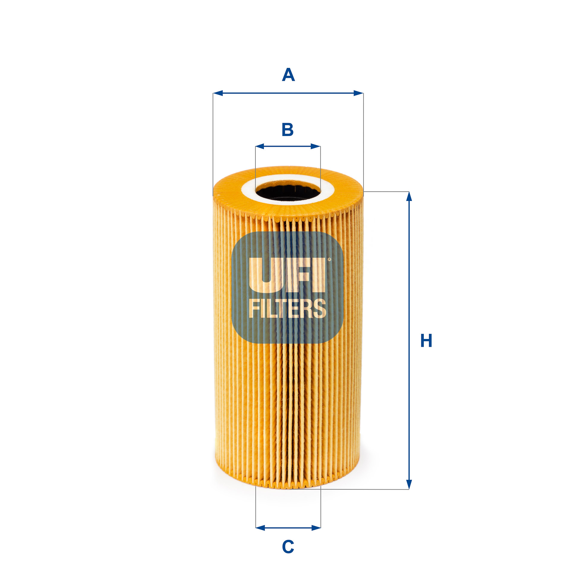 UFI Oliefilter 2500900 Filterindsats height_mm_209|Højde [mm]|160 outer_diameter_mm_497|Yderdiameter [mm]|83 inner_diameter_1_mm_995|Inder diameter 1