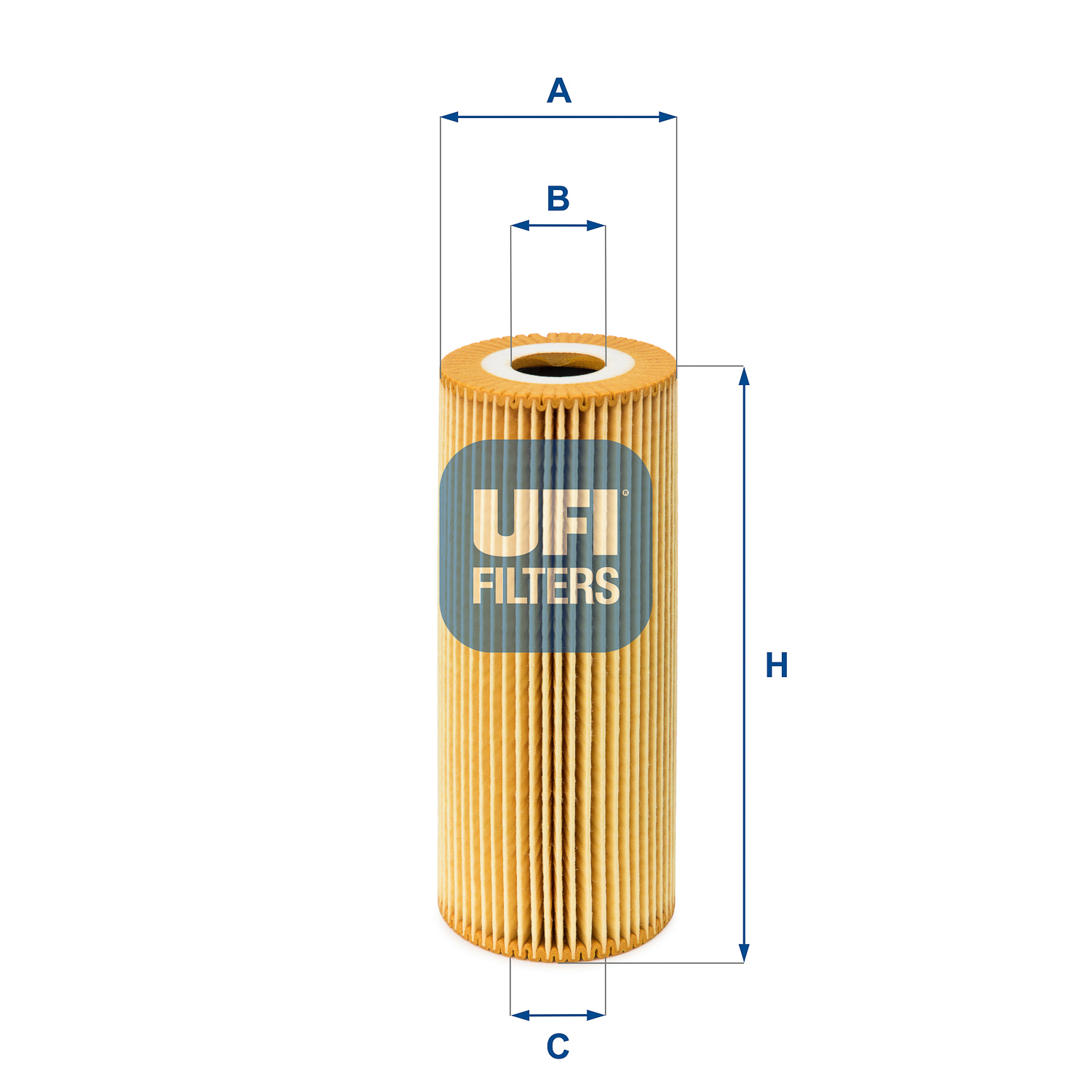 UFI Oliefilter 2501100 Filterindsats height_mm_209|Højde [mm]|153 outer_diameter_mm_497|Yderdiameter [mm]|64 inner_diameter_1_mm_995|Inder diameter 1
