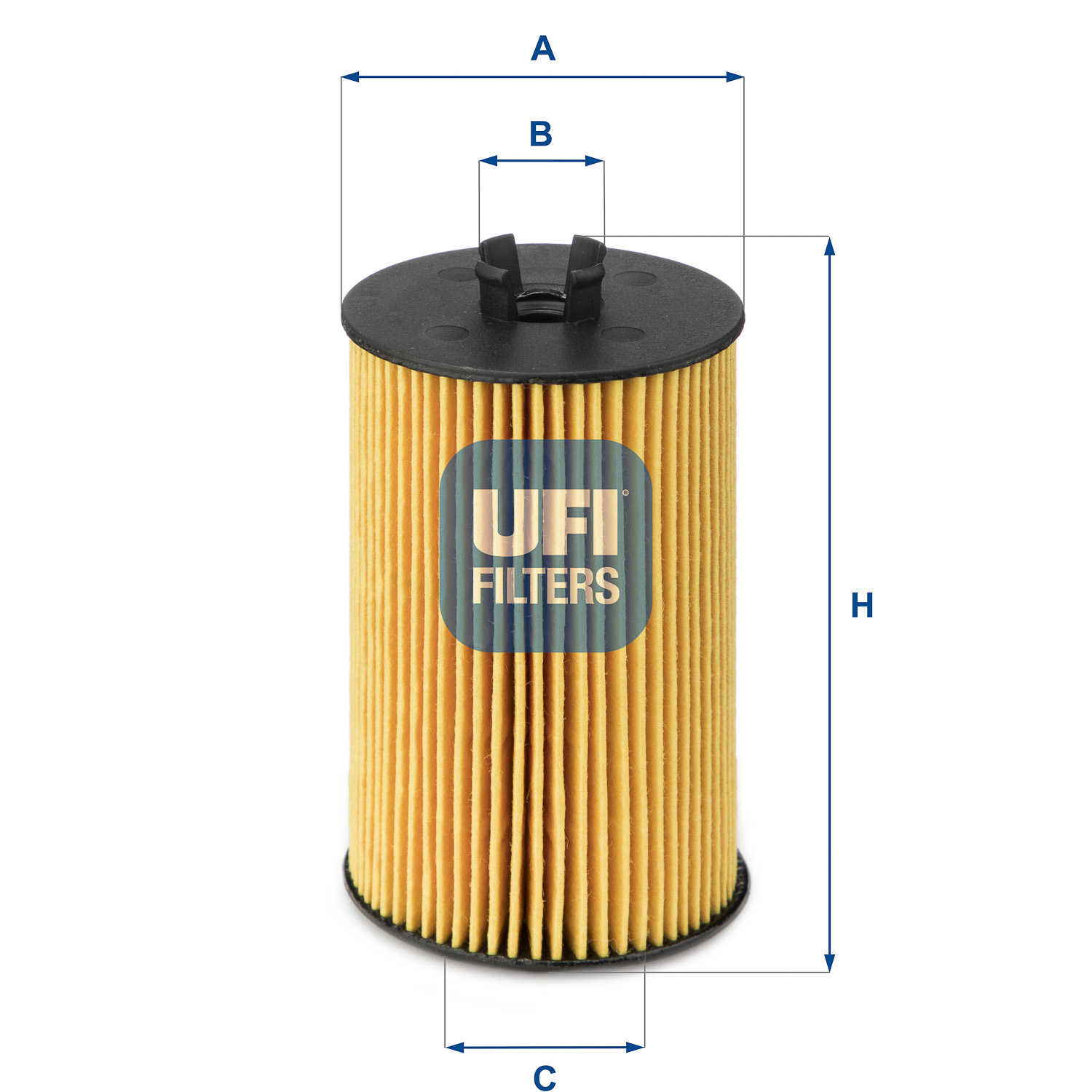 UFI Oliefilter 2501200 Filterindsats height_mm_209|Højde [mm]|87 outer_diameter_mm_497|Yderdiameter [mm]|59 inner_diameter_1_mm_995|Inder diameter 1 [