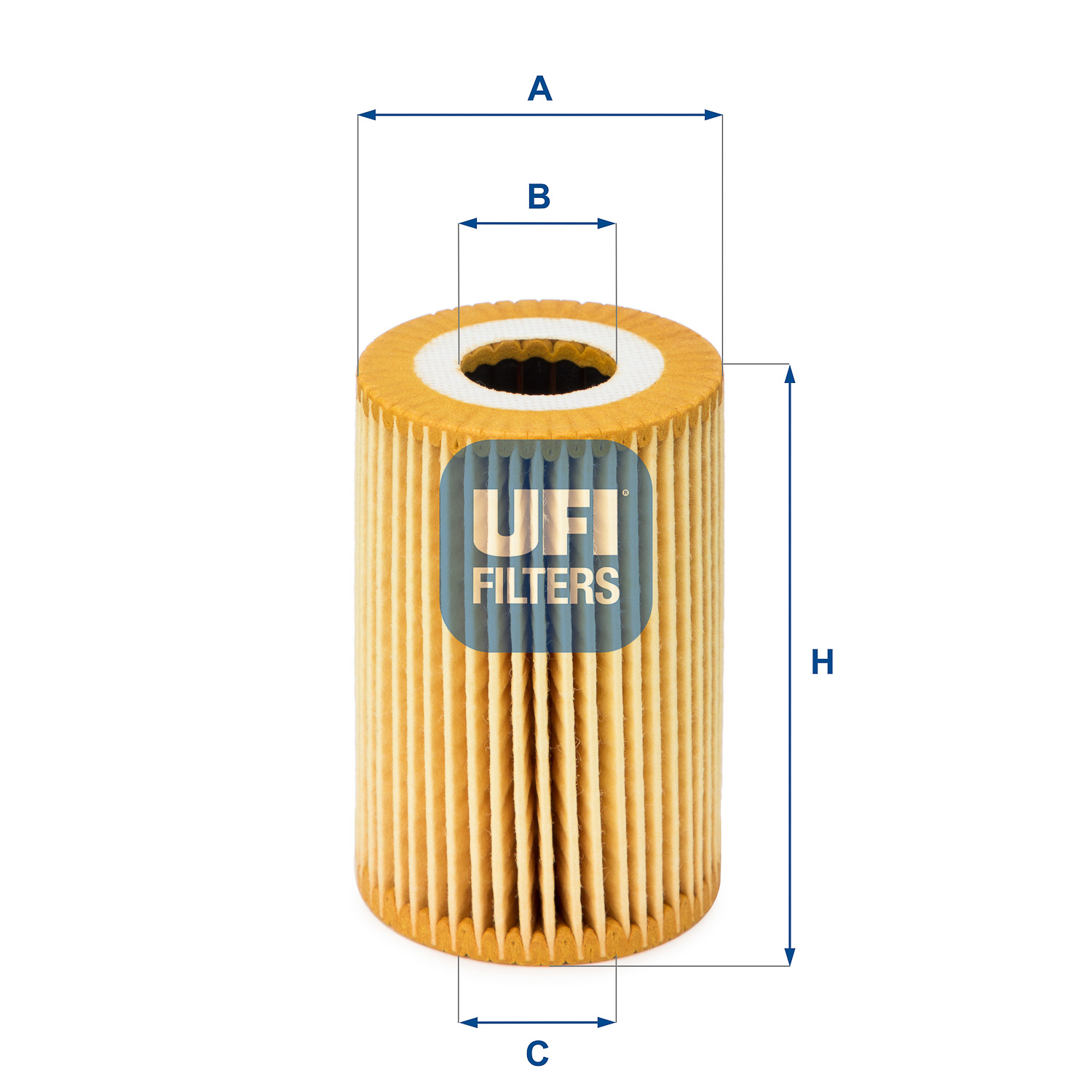 UFI Oliefilter 2501400 Filterindsats height_mm_209|Højde [mm]|78 outer_diameter_mm_497|Yderdiameter [mm]|52 inner_diameter_1_mm_995|Inder diameter 1 [