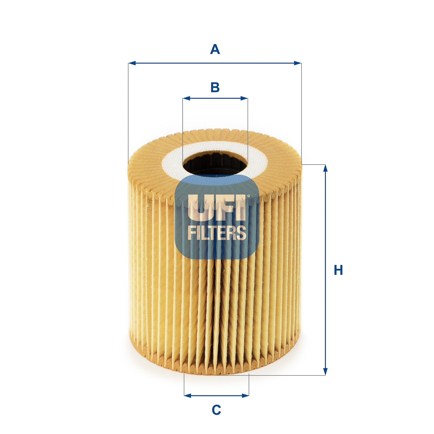 UFI Oliefilter 2501800 Filterindsats height_mm_209|Højde [mm]|79 outer_diameter_mm_497|Yderdiameter [mm]|76 inner_diameter_1_mm_995|Inder diameter 1 [