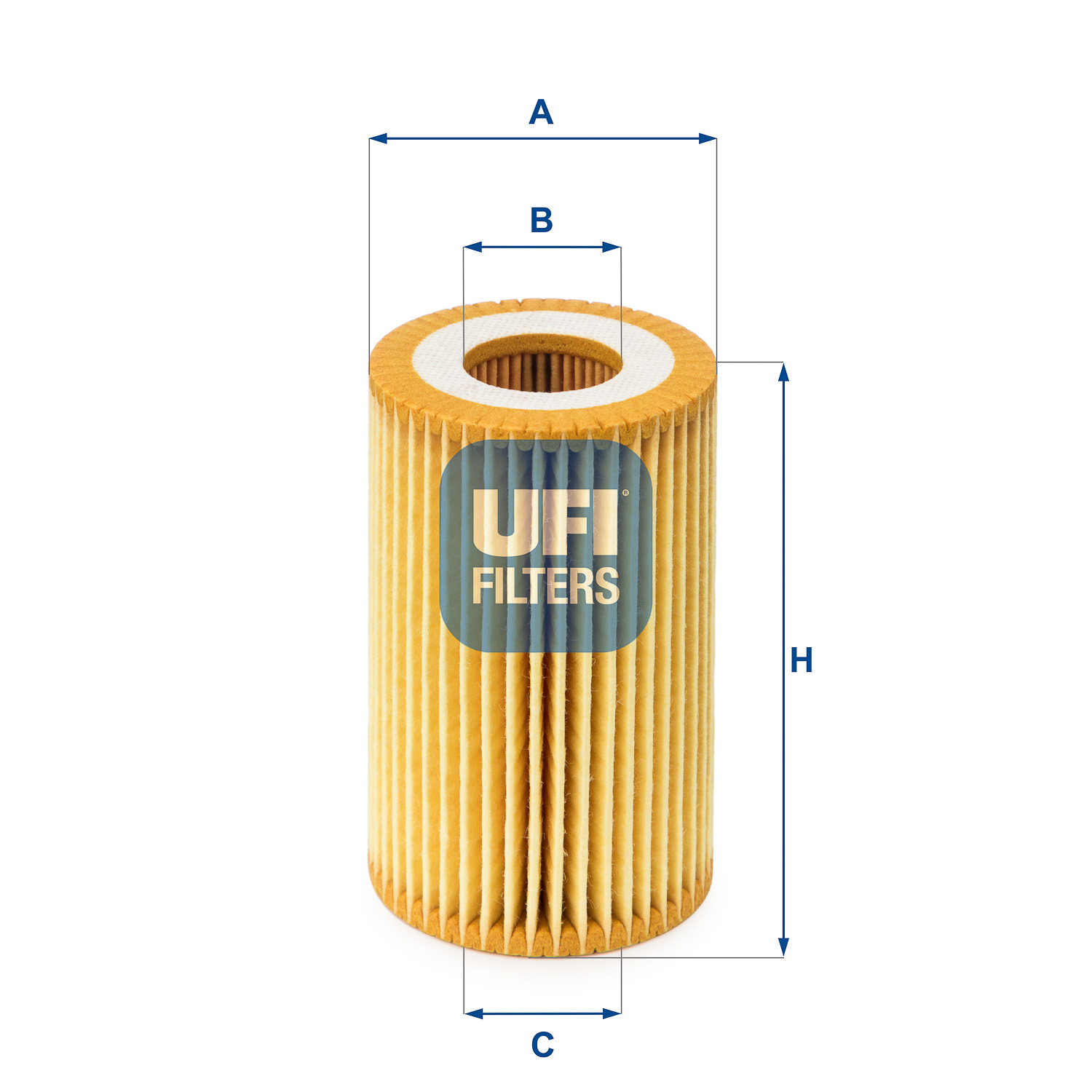 UFI Oliefilter 2502200 Filterindsats height_mm_209|Højde [mm]|87 outer_diameter_mm_497|Yderdiameter [mm]|53 inner_diameter_1_mm_995|Inder diameter 1 [