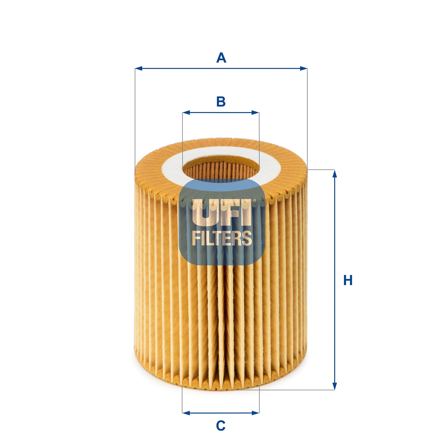UFI Oliefilter 2502800 Filterindsats height_mm_209|Højde [mm]|79 outer_diameter_mm_497|Yderdiameter [mm]|72 inner_diameter_1_mm_995|Inder diameter 1 [
