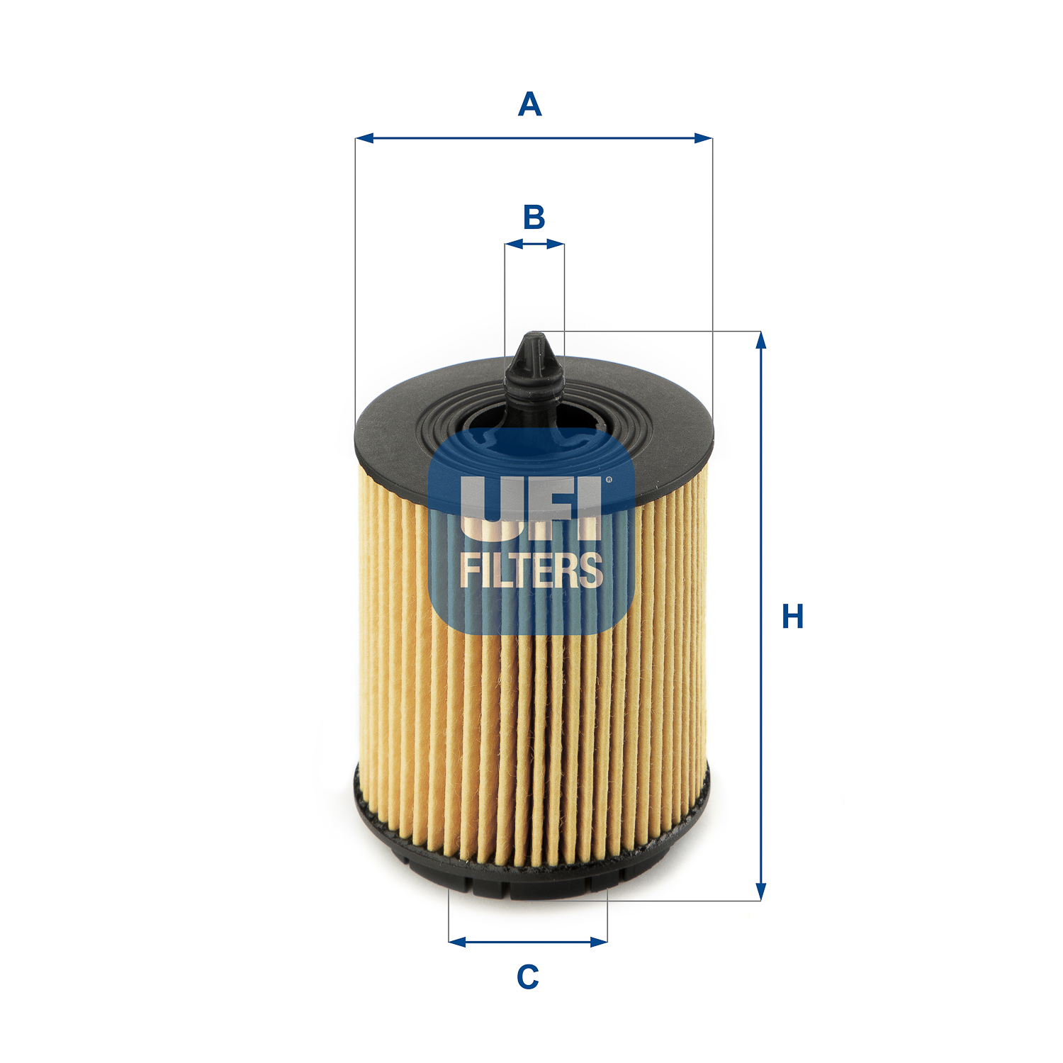 UFI Oliefilter 2502400 Filterindsats height_mm_209|Højde [mm]|89 outer_diameter_mm_497|Yderdiameter [mm]|61 inner_diameter_1_mm_995|Inder diameter 1 [