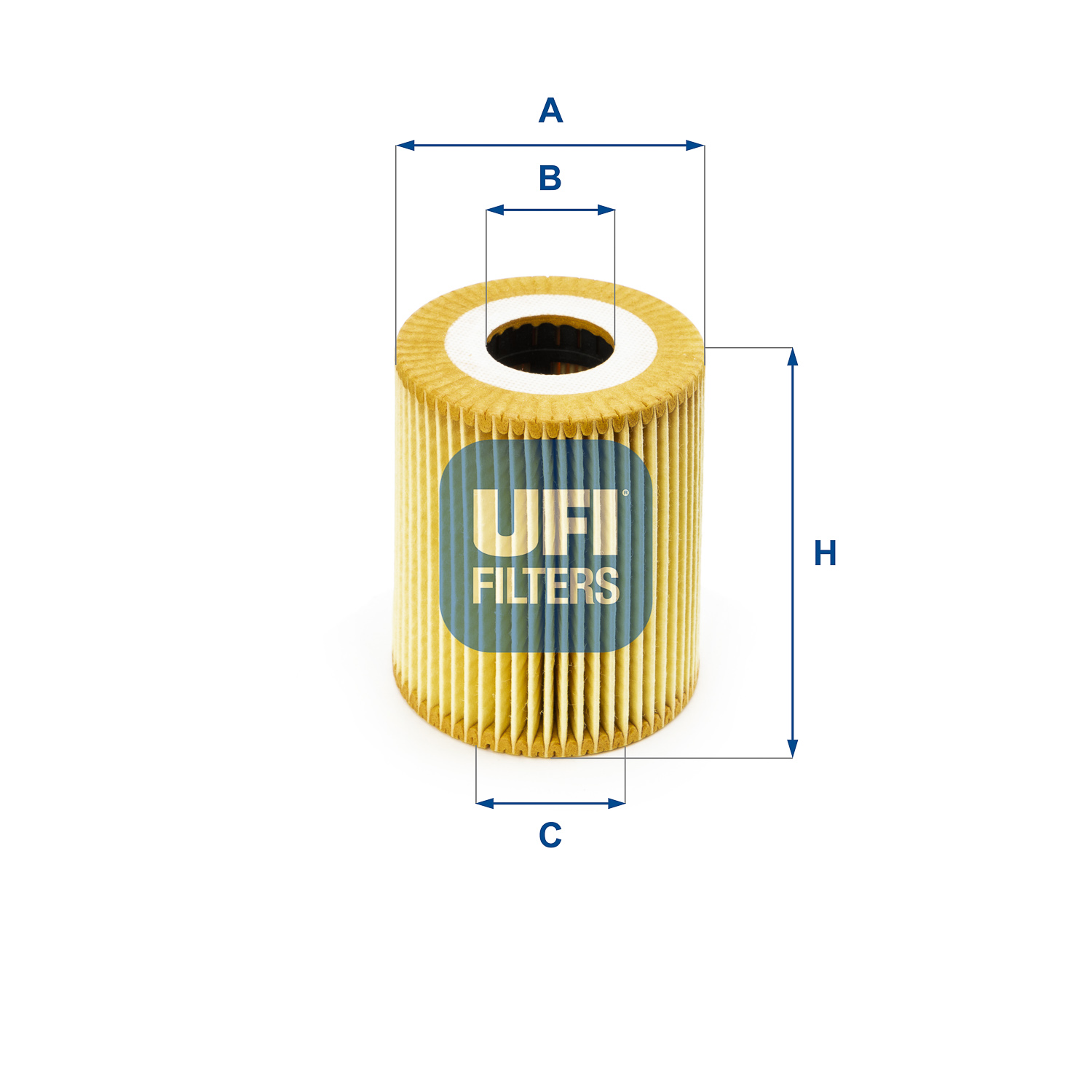 UFI Oliefilter 2503000 Filterindsats height_mm_209|Højde [mm]|79 outer_diameter_mm_497|Yderdiameter [mm]|68 inner_diameter_1_mm_995|Inder diameter 1 [