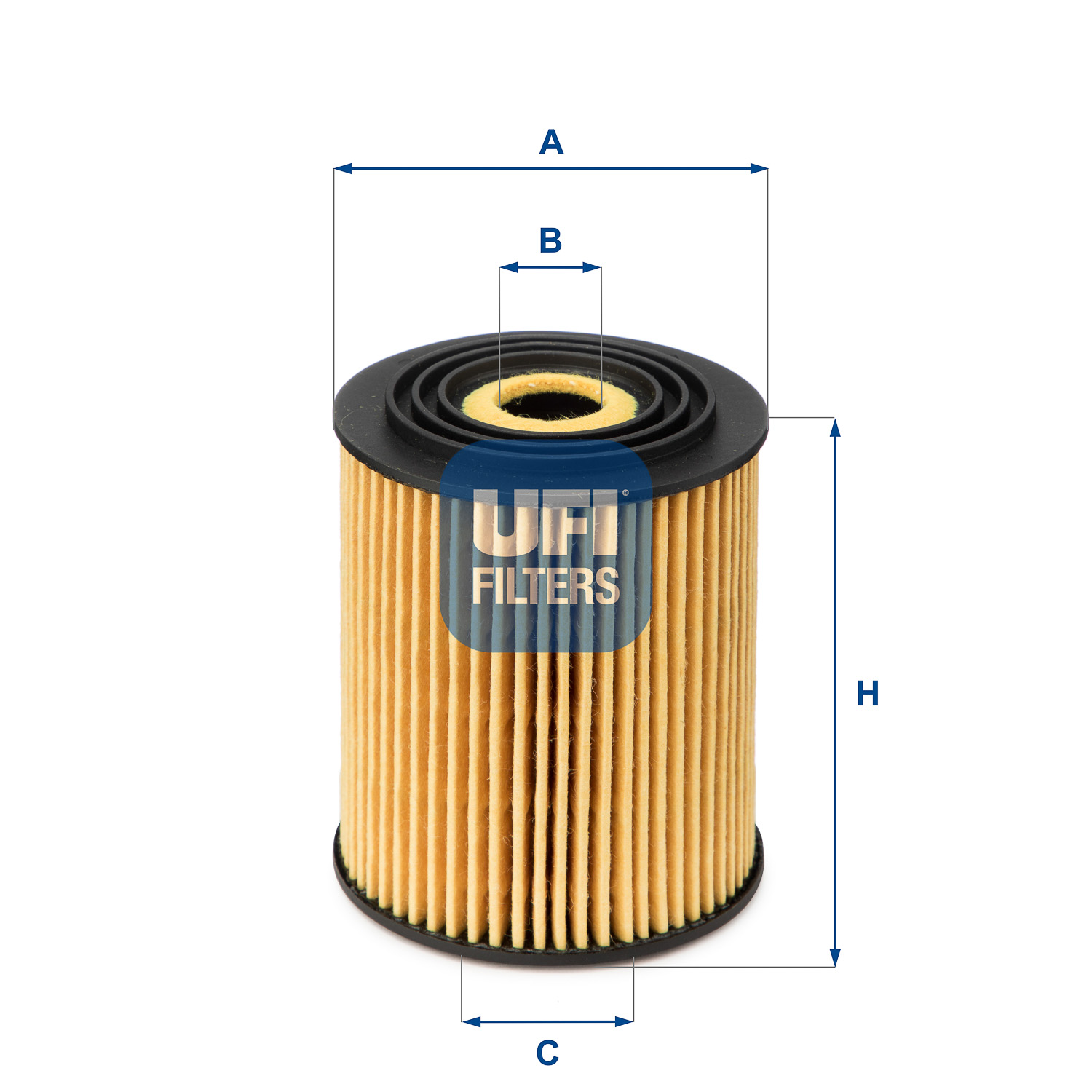 UFI Oliefilter 2503400 Filterindsats height_mm_209|Højde [mm]|83 outer_diameter_mm_497|Yderdiameter [mm]|72 inner_diameter_1_mm_995|Inder diameter 1 [