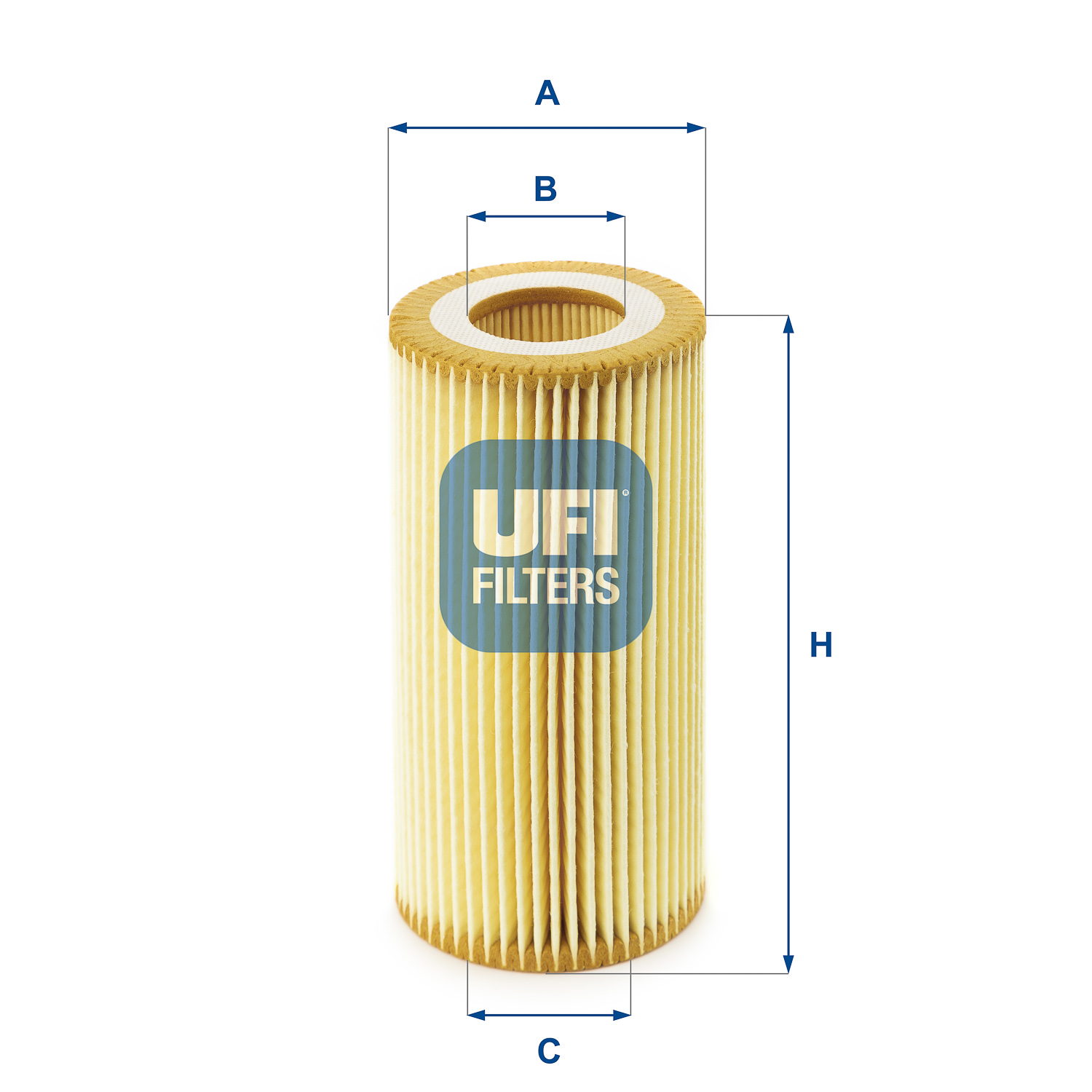 UFI Oliefilter 2504000 Filterindsats height_mm_209|Højde [mm]|125 outer_diameter_mm_497|Yderdiameter [mm]|64 inner_diameter_1_mm_995|Inder diameter 1