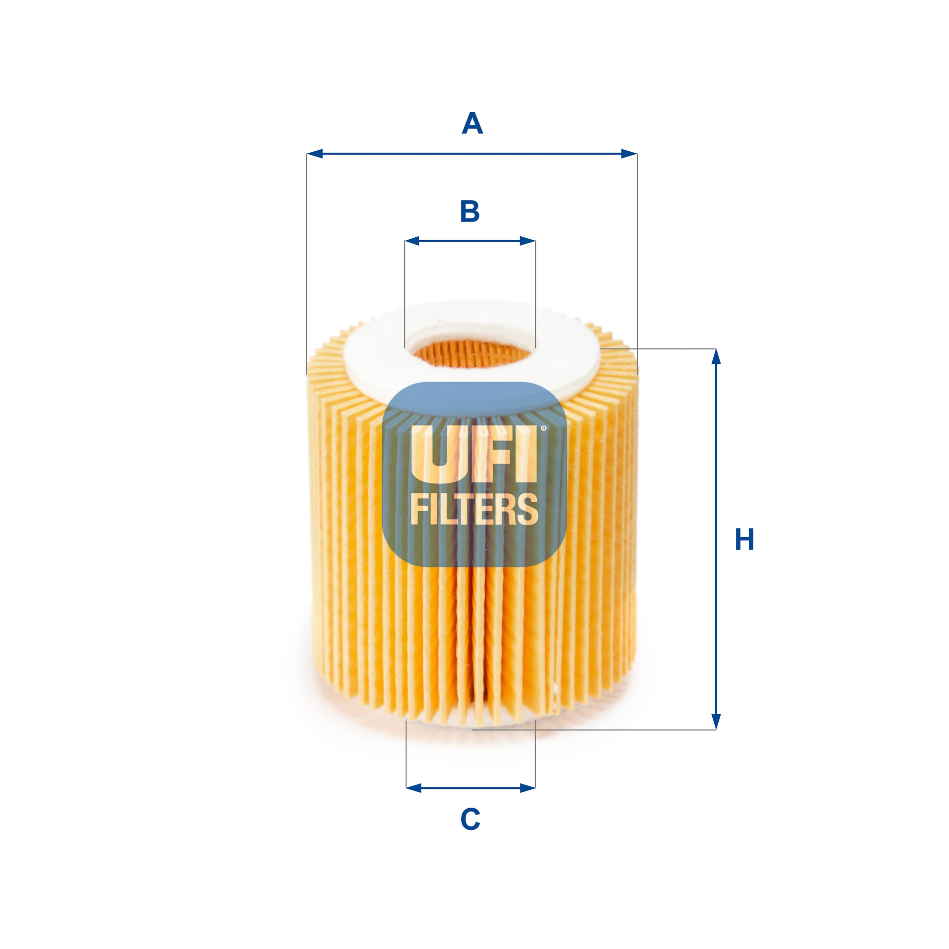 UFI Oliefilter 2505600 Filterindsats height_mm_209|Højde [mm]|72 outer_diameter_mm_497|Yderdiameter [mm]|62 inner_diameter_1_mm_995|Inder diameter 1 [