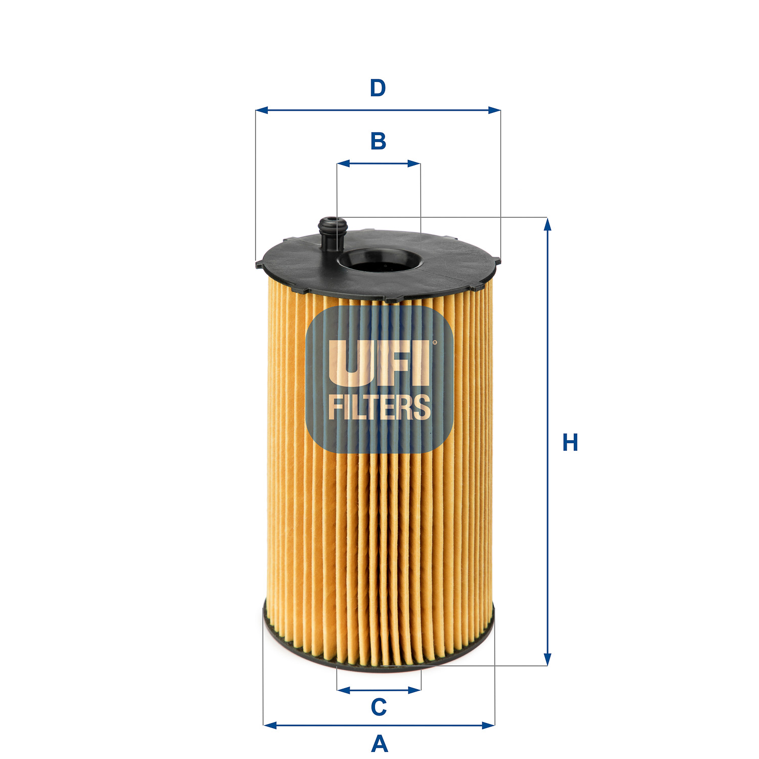 UFI Oliefilter 2506600 Filterindsats height_mm_209|Højde [mm]|152 outer_diameter_mm_497|Yderdiameter [mm]|80 outer_diameter_1_mm_978|Yderdiameter 1 [m