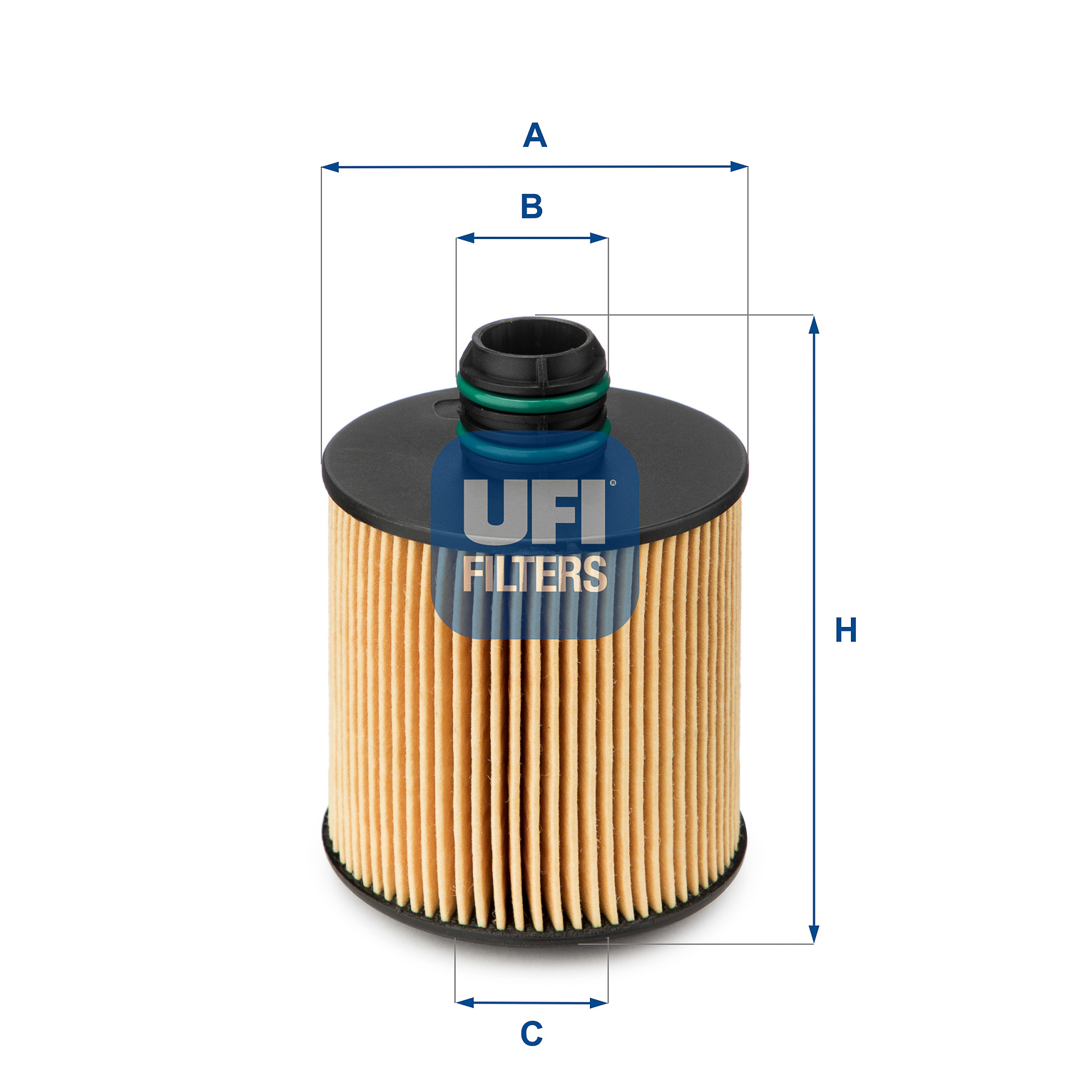 UFI Oliefilter 2508300 Filterindsats height_mm_209|Højde [mm]|101 outer_diameter_mm_497|Yderdiameter [mm]|72 inner_diameter_1_mm_995|Inder diameter 1