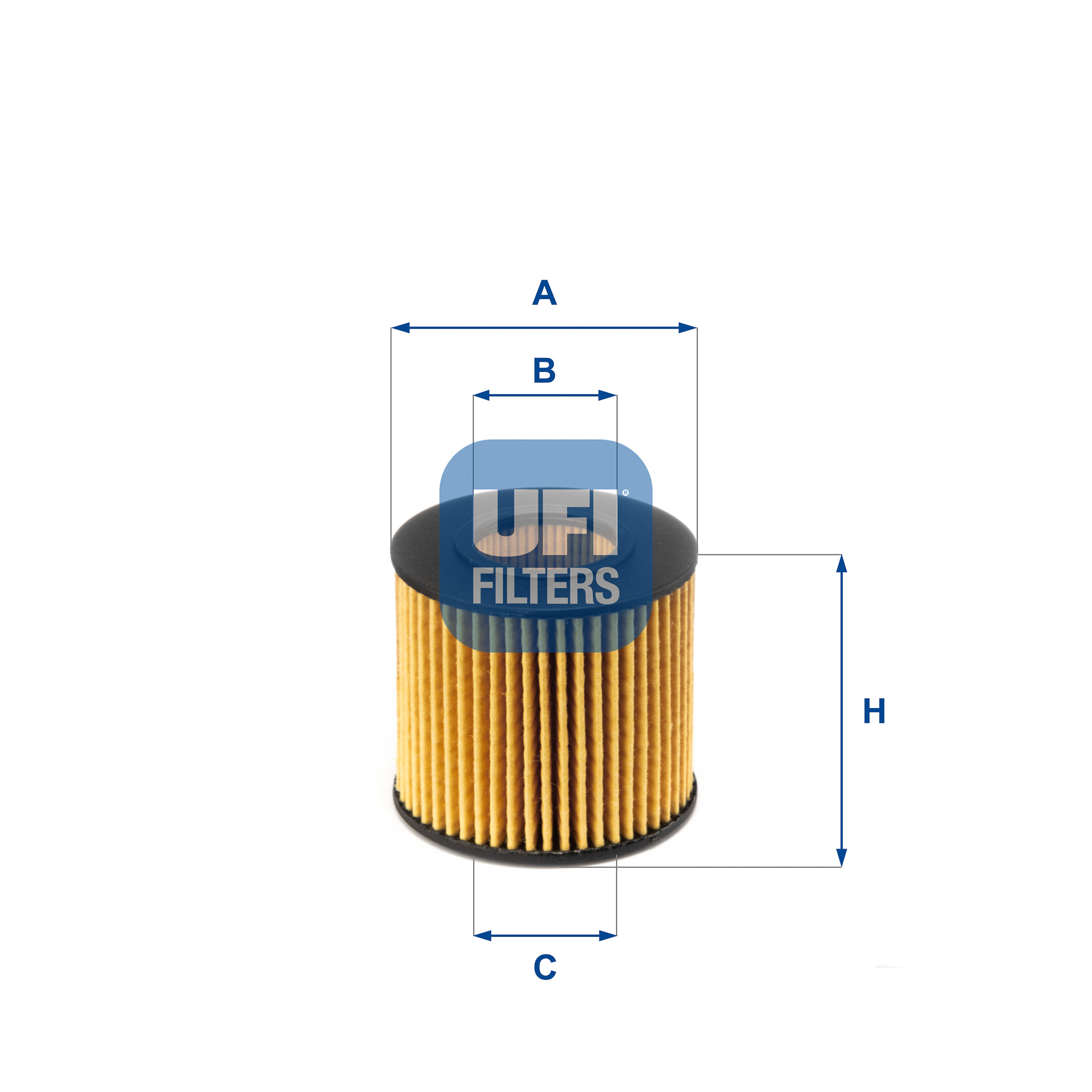 UFI Oliefilter 2508600 Filterindsats height_mm_209|Højde [mm]|57 outer_diameter_mm_497|Yderdiameter [mm]|60 inner_diameter_1_mm_995|Inder diameter 1 [
